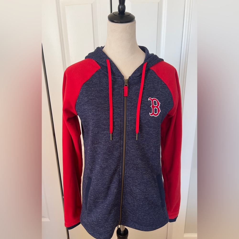 Boston Red Sox fleece full zip jacket with hoodie